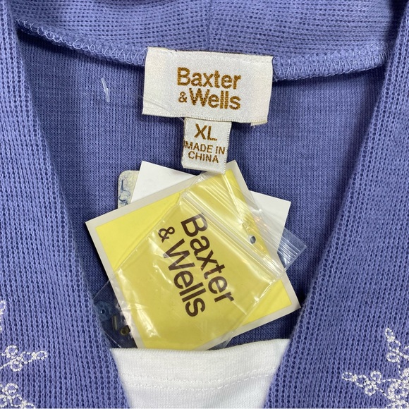 NWT Baxter & Wells lightweight snowflake and sequin and beaded accent size XL - Picture 4 of 4